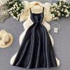 Dinner Party Dress Female Royal Sister High-end Suspender Long Dress French Waist Temperament Fluffy Pendulum Dress Summer