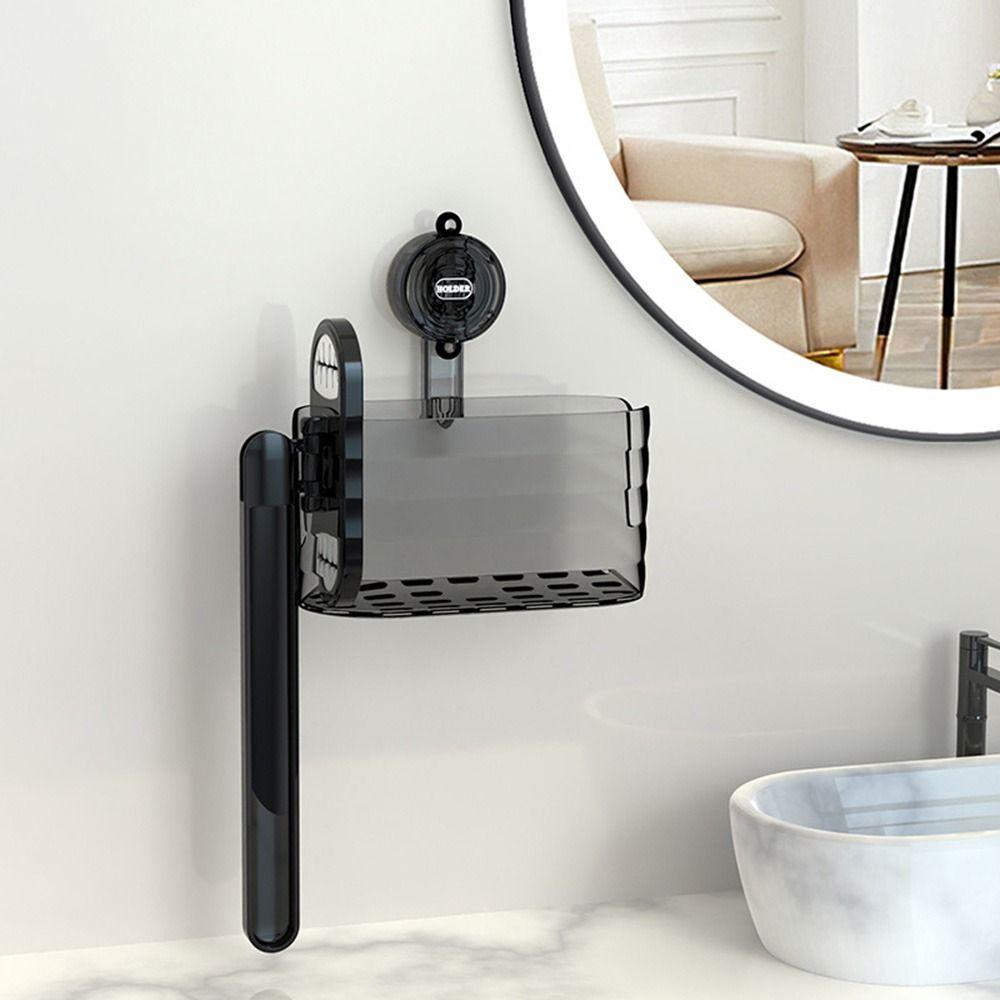 

Removable Washcloth Storage Box Plastic Draining Storage Bucket Bathroom білий