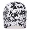 Unisex Brief Graffiti Druck Baseballkappen Frühling und Herbst Outdoor Verstellbar Lässige Hüte Sonnenschutzmütze