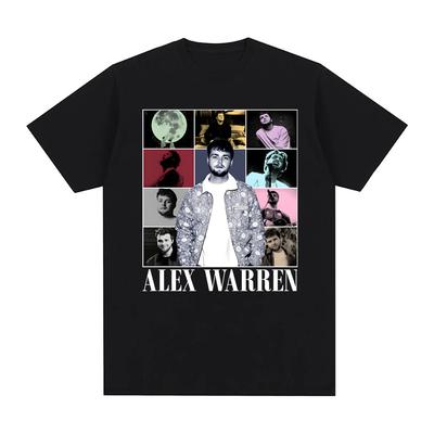 Alex Warren TShirt Summer Casual Fashion Tshirt Popular High Quality Graphic Printing Singers Same Style 100CottonTops
