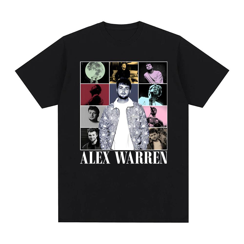 GUOYAN TOP Alex Warren T-Shirt Summer Casual fashion Tshirt Popular High Quality Graphic Printing Singer's same style 100%CottonTops 4XL