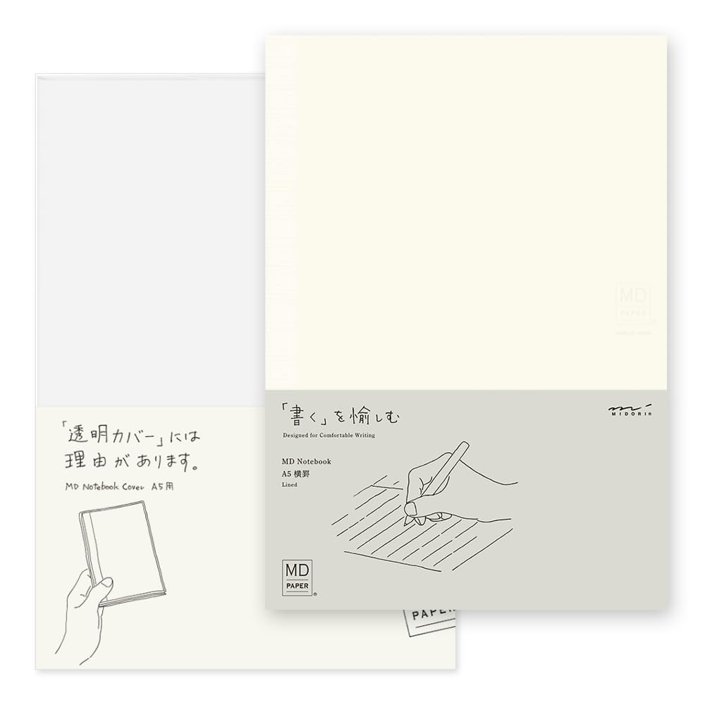 DESIGNPHIL MIDORI MD Horizontal Ruled Notebook 15294006 Notebook, A5, + Cover,