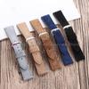 Vintage Wildleder Lederarmband 20mm 22mm Schnellverschluss Uhrenarmband für Omega für Seiko für Cartier für Tissot Goldene Schnalle Armband