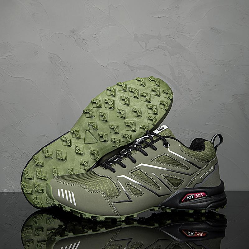 New Men Hiking Shoes Outdoor Waterproof Sports Shoes Comfortable Leather Hiking Training Boots Large Size Tactical Shoe Men 2026