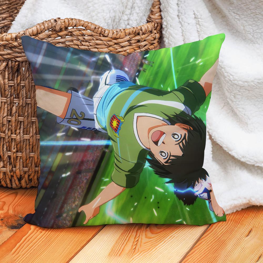 Anime Captain Tsubasa Pillow Case Home Decoration Cushion Cover Suitable For Office Sofa Bedroom Car