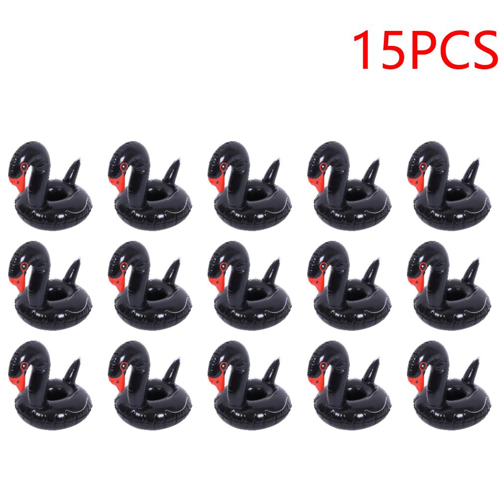 Inflatable Cup Holder PVC Swan Beverage Glass Holder Portable Water Inflatable Coasters for Holiday Birthday Party