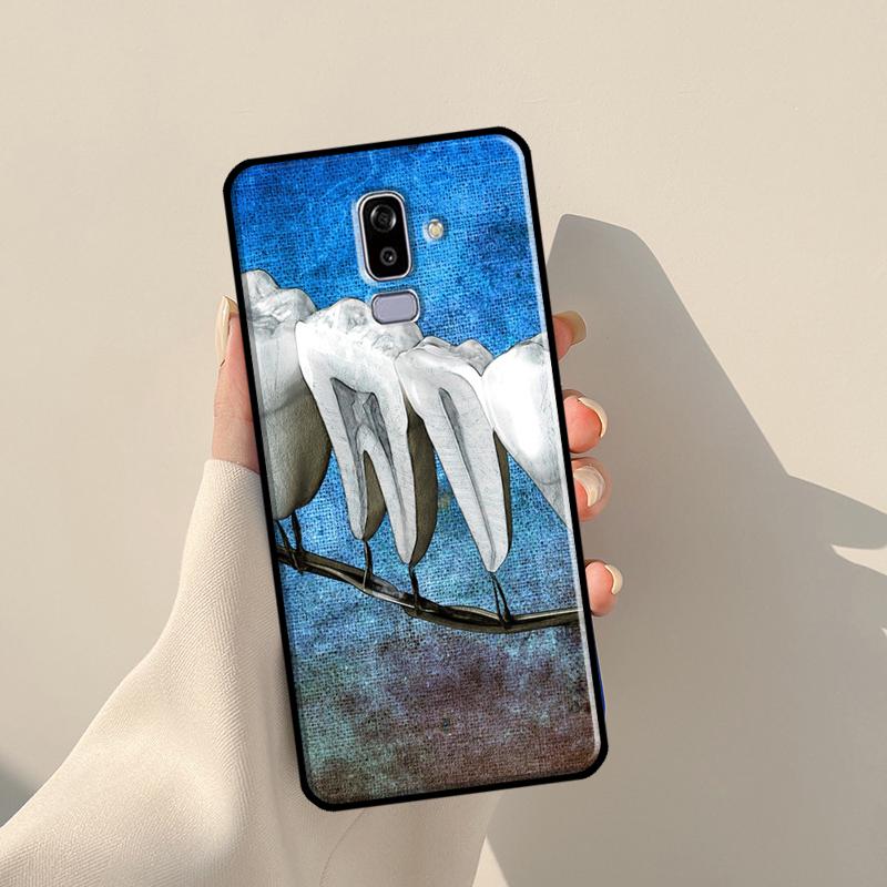 Dentist Tooth Pattern Case For Samsung Galaxy J1 J3 J7 J5 2016 A3 A5 2017 J8 A7 A9 J4 J6 A6 A8 Plus 2018 Cover