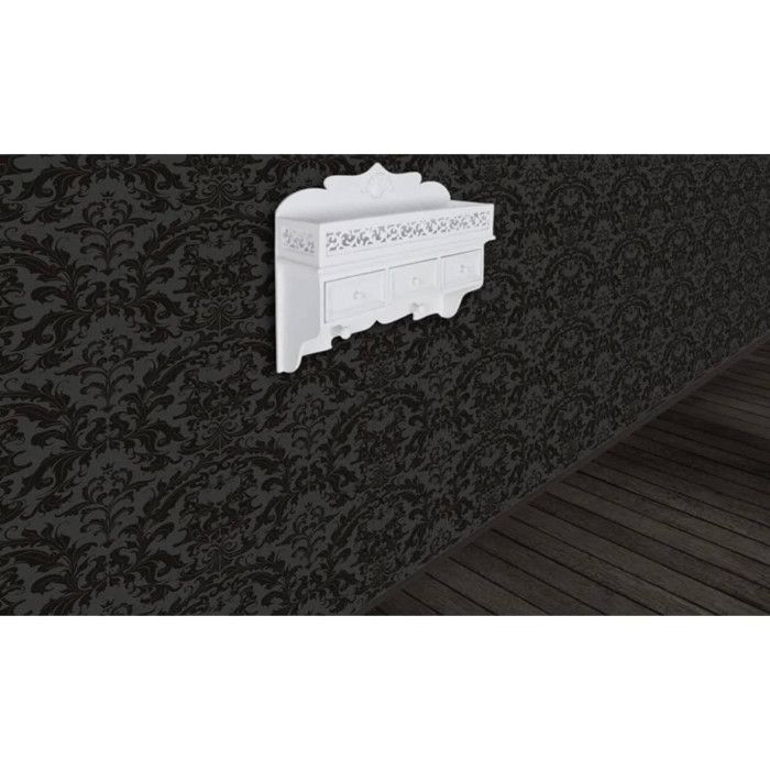 VidaXL Étagère murale avec 3 tiroirs 2 crochets 60630