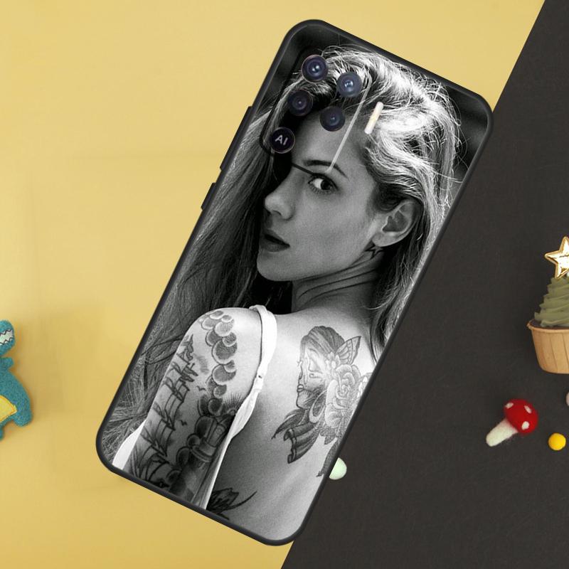 Sexy Sleeve Tattoo Girl Case For Oppo A60 A80 A40 A15 A16 A17 A57 A94 A74 A54 A76 A96 A18 A38 A58 A78 A98 A5 A6 Pro