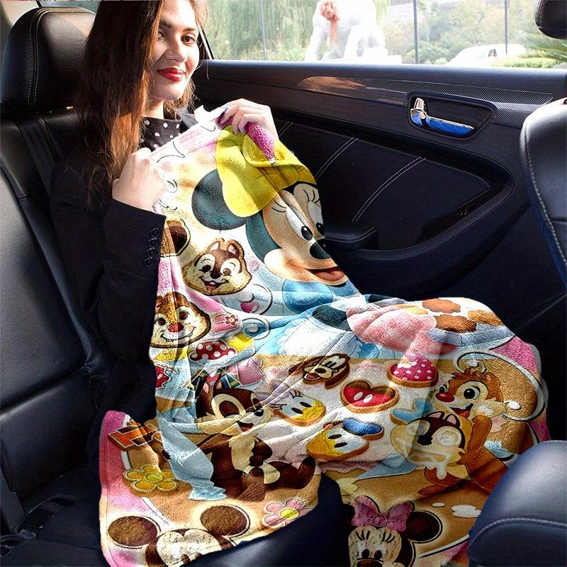 1pc, Minnie and Friends (5) Home Decor Blanket: A Cozy Flannel Throw for Bedroom, Living Room, Travel, Camping, Car, Beach, Office Naps, Perfect Gift