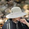 Lato Kapelusz przeciwsłoneczny z dużym rondem Męski Oddychający Czapki wędkarskie Ochrona przed słońcem UV Outdoor Szybkoschnący Składany Kapelusz przeciwsłoneczny Czapka turystyczna plażowa