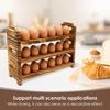 3 Tier Wooden Egg Holder Stackable Kitchen Egg Holder Holding Up to 36 Fresh Egg Countertop Storage Rack for Home Cabinet Fridge
