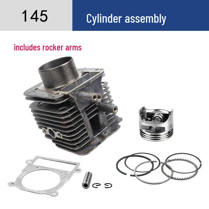 145 Eagle King 4-Stroke Gasoline Engine Accessories Set: Pull Starter, High-Voltage Coil, Cylinder Spare Parts for Lawn Mower