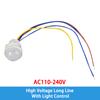 AC110-240V DC12-24V Automatischer Sensor-Lichtschalter LED PIR Infrarot Bewegungssensor Erkennung Mini LED Empfindliches Nachtlicht