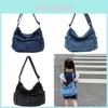 Trendy Denim Casual Shoulder Bag For Kids Unisex Stylish Outdoor Travel Use