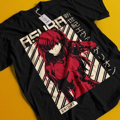 Neon Genesis Evangelion T-Shirt Eva Shirt Asuka Tshirt Ayanami Tee Mari Misato