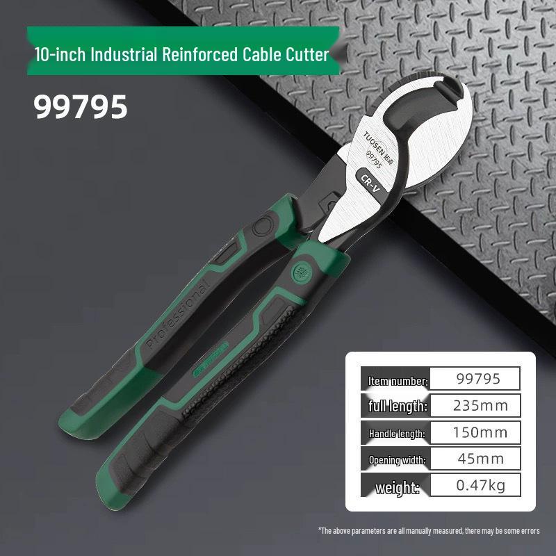 Tuosen Elektriker Trådverktyg: 6", 8", 10" Kabelavbitare, Klippverktyg, Tänger och Avisoleringsverktyg.