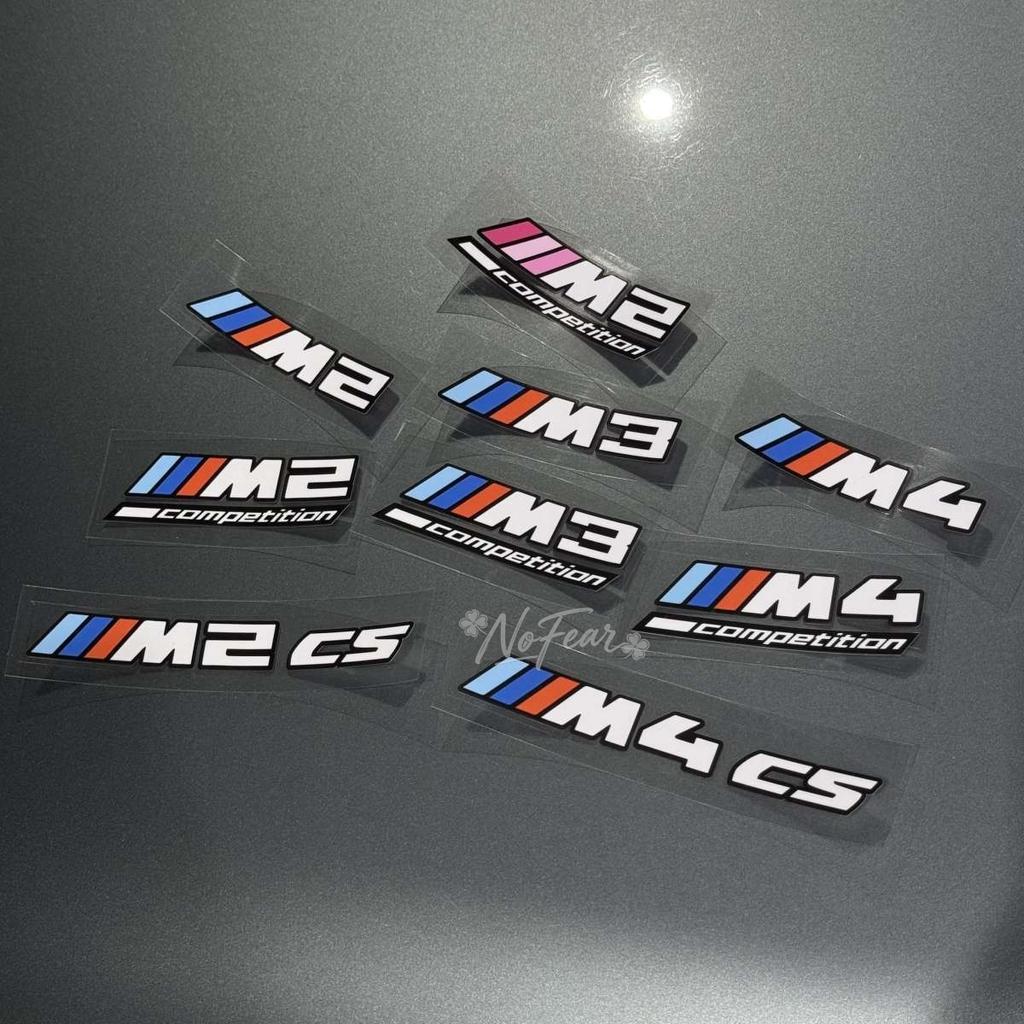 For BMW M Power M3 M5 Logo G01 G30 F30 F31 E36 E87 E60 E46 E91 X1 X3 X5 E53 For M 2 M3 M4 Competition Cs Car tail label sticker XU7
