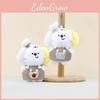 Cute Cartoon Dog Plush Doll Keychain Soft Toy Ideal For Kids And Collectors