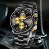 New Business Men Watch Fashion Sports Chronograph Military Watches For Men Stainless Steel Waterproof Quartz Wristwatch