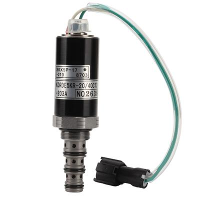 Alloy Steel Excavator Hydraulic Pump Solenoid Valve KDRDE5KR?2040C13?203A for KOBELCO SK60 100