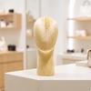 Mannequin Head with Bust Velvet Flocked Soft for Retail Counters