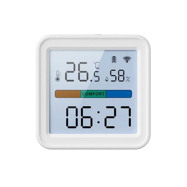 Tuya New Guangdong WiFi Temperature Humidity Sensor Smart Life Backlight Hygrometer Thermometer Support Alexa Google Home WiFi temperature and humidity sensor