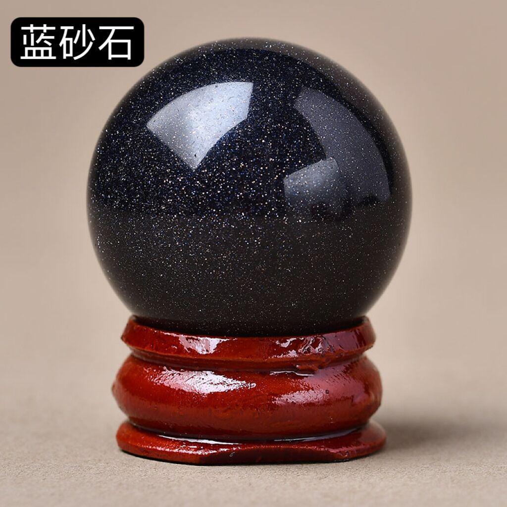 Natural pink crystal, tiger eye stone, aventurine, obsidian crystal ball, mini ball ornament, home decoration item