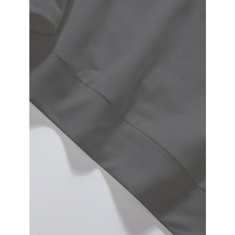 Men's 2 Piece Polyester Athletic Tracksuit Crew Neck Sweatshirt and Relaxed Shorts for Gym