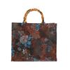 Pvc Sequin Embroidery Tote Bag With Zipper Closure For Casual Travel And Shopping