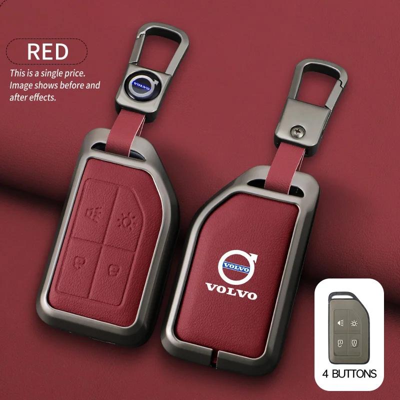 Car Key Fob Cover Zinc Alloy For Volvo XC40 XC60 XC90 S60 S90 V50 V70 V60 Full Protection Anti-Scratch Auto Key Case Accessories