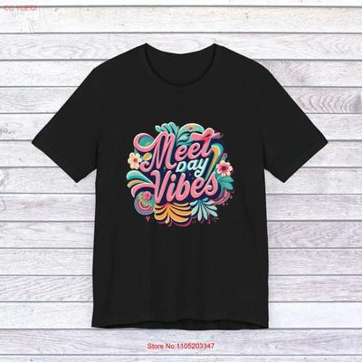 Meet Day Vibes Adult T Shirt Retro Gymnastics Top Cute Squad Vintage Washed Versatile Streetwear Top For Everyday Wear