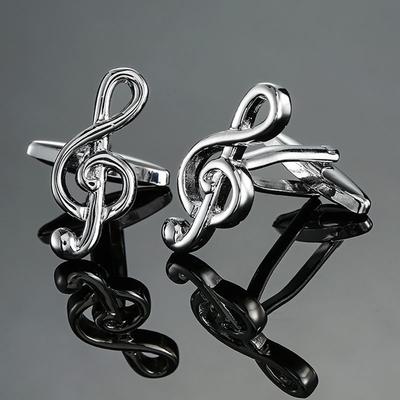 Treble Clef Guitar Cuff Links Drum Piano Music Note Sleeve Button Punk Hip Hop Music Instrument Series Cufflinks