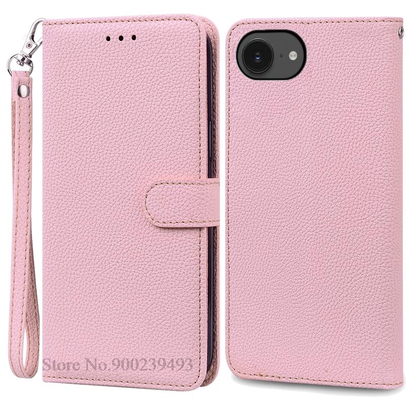 For iPhone 16e Case Leather Flip Wallet Cover For iPhone 16E Case Stand Book Fundas For iPhone 16e 16 E 2025 Phone Case Coque
