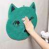 Cat Shaped Bathroom Non Slip Pad Cartoon Floor Mat Shower Foot Scrubber Mat  Washroom
