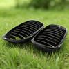 Gloss Black Front Grill Grille For BMW E46 LCI Facelift Coupe Cabriolet 03-05 325CI 330CI 2 Door 51137064317,51137064318