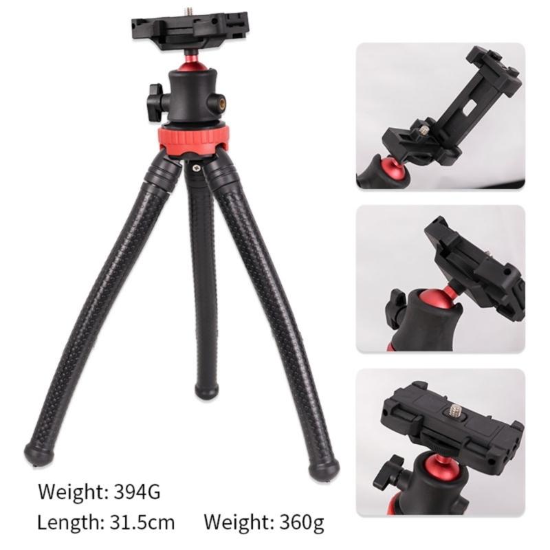 Super Super Tiny Adjustable Rack 360 Rotate Clamp Design Stable Rubber Material for Mobile Phone Camera Video Recording