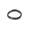 Jewelry Square Bead Wristband Elastic Men Bangle Black Gallstones Bracelet  for Men and Women