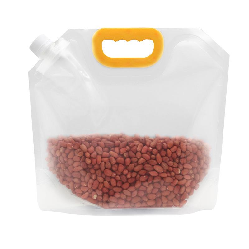 10pcs Kitchen Storage Bag Grain Moisture-proof Sealed Bag Insect-proof Transparent Portable Food-grade Storage Bag