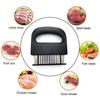 1PC Einziehbarer Edelstahl-Fleischnadel-Weichmacher-Tenderizer 48 Klingen Küche Kochen Steak Hammer Pounder Tools Fleischklopfer