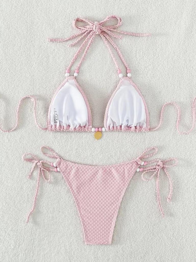 Sexy Tie-Up Bikini Swimsuit for Women - Perfect for Beach Vacations