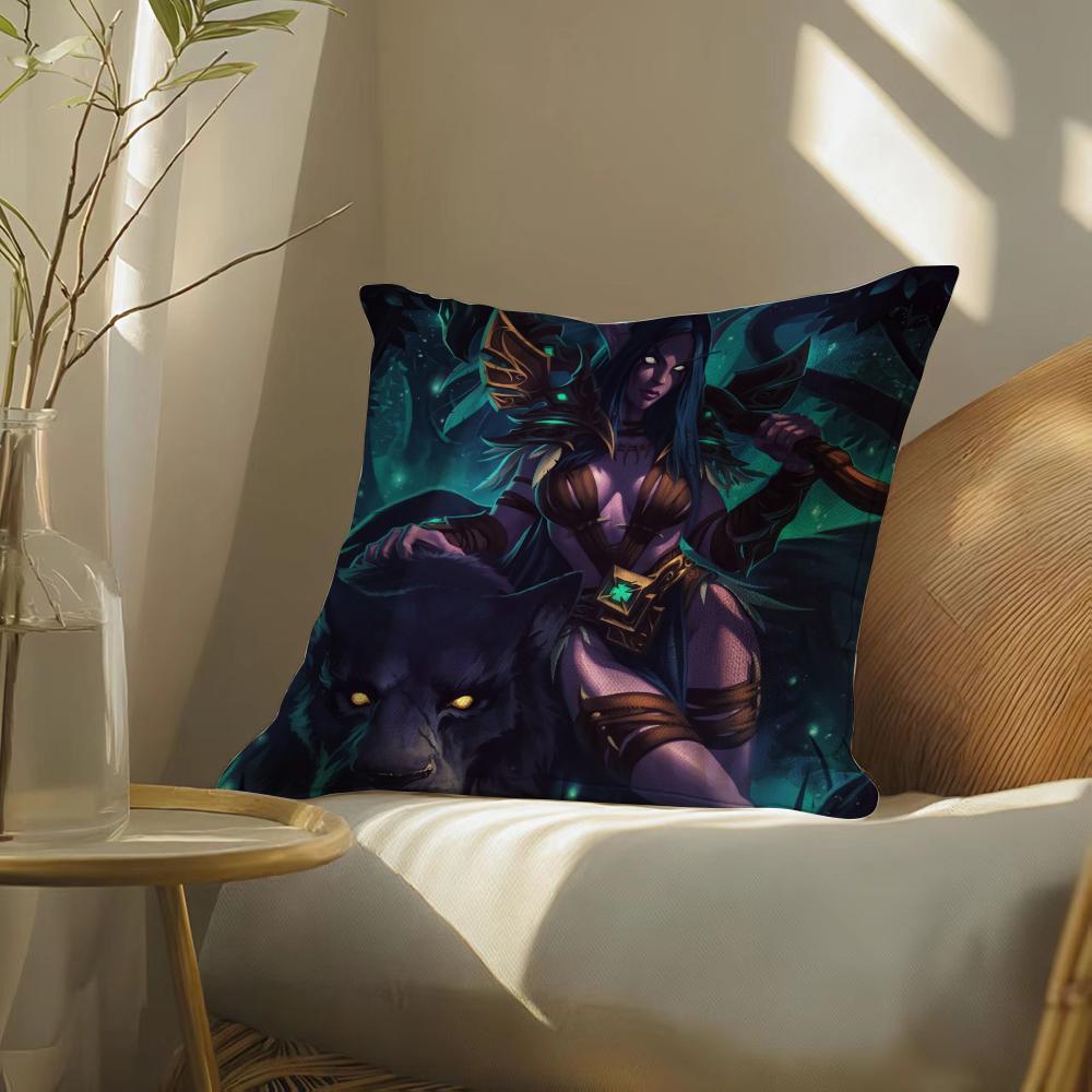 W-Worldofwarcraftgame Pillow Case Pillowcase, Double-Sided Printed, Sofa Cushion, Bedroom Headboard