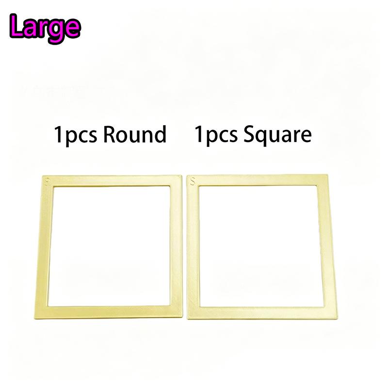 2Pcs Vibrant Rhinestone Frames with Magnetic Design for Craft Positioning