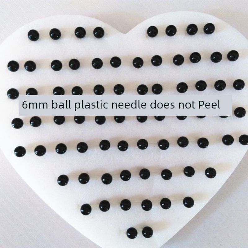 

Корея Минималистичный Пластик Стразы Личность Горячая Аурикулярная Игла 6mm black ball