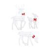 3 Piece Reindeer Family Lighted Christmas Decoration Glitter Yard Deer Set for