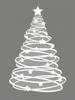 Christmas Tree Window Sticker High Quality PVC Self-Adhesive Glossy Finish Holiday Decoration with Star Accents,Decorative Decal