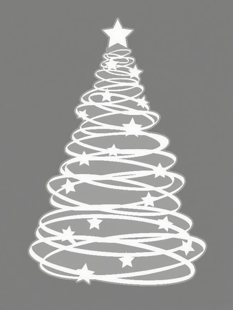 Christmas Tree Window Sticker High Quality PVC Self-Adhesive Glossy Finish Holiday Decoration with Star Accents,Decorative Decal