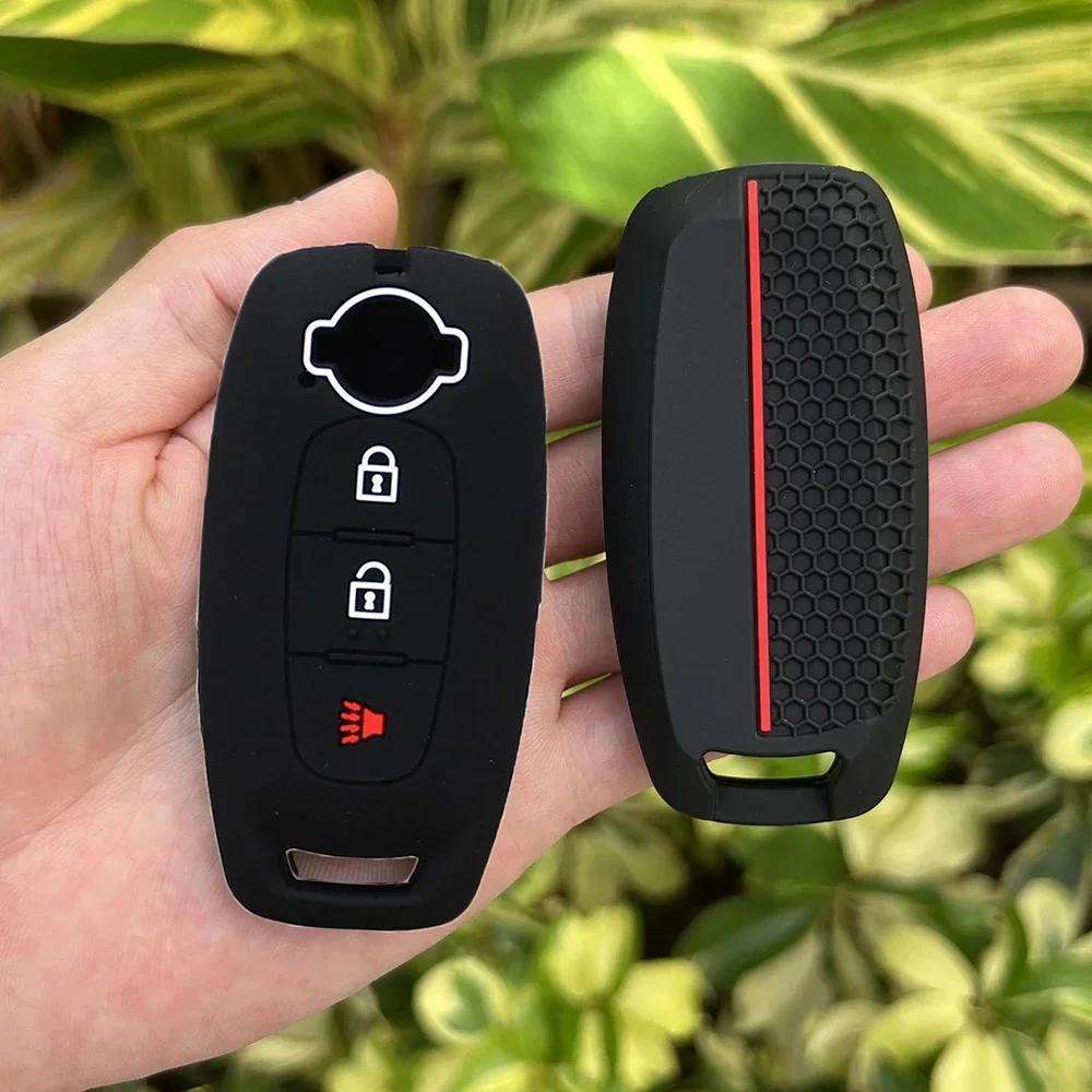 2 3 4 5 Button Silicone Car Key Cover Case for Nissan X-trail T33 Kicks Qashqai J12 Juke Teana Altima Ariya Keychain Accessories
