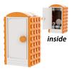 Tragbare Toilette Loo City MOC Szenen Dunny Klassische Straße Porta-Potty Dekoration WC Bausteine Bildung Kinder Spielzeug