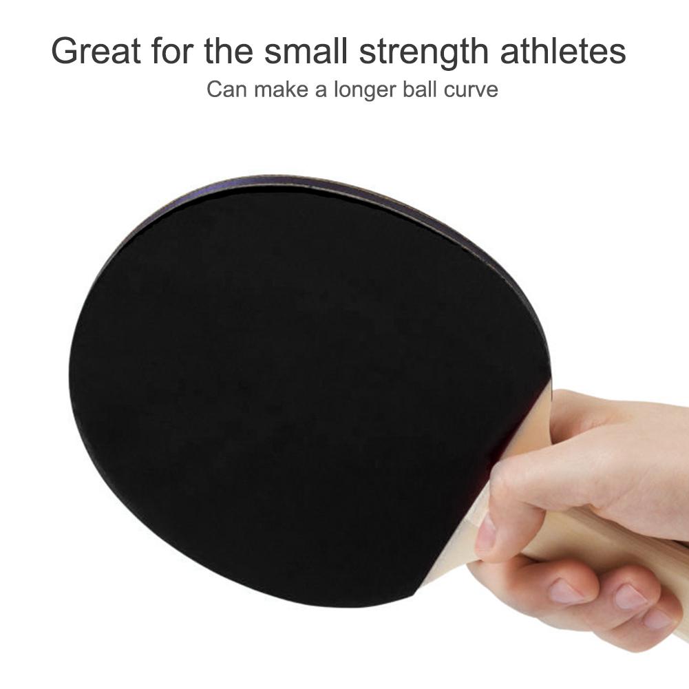 Table Tennis Rubber Ping Pong Rubber Rackets Sports(black)